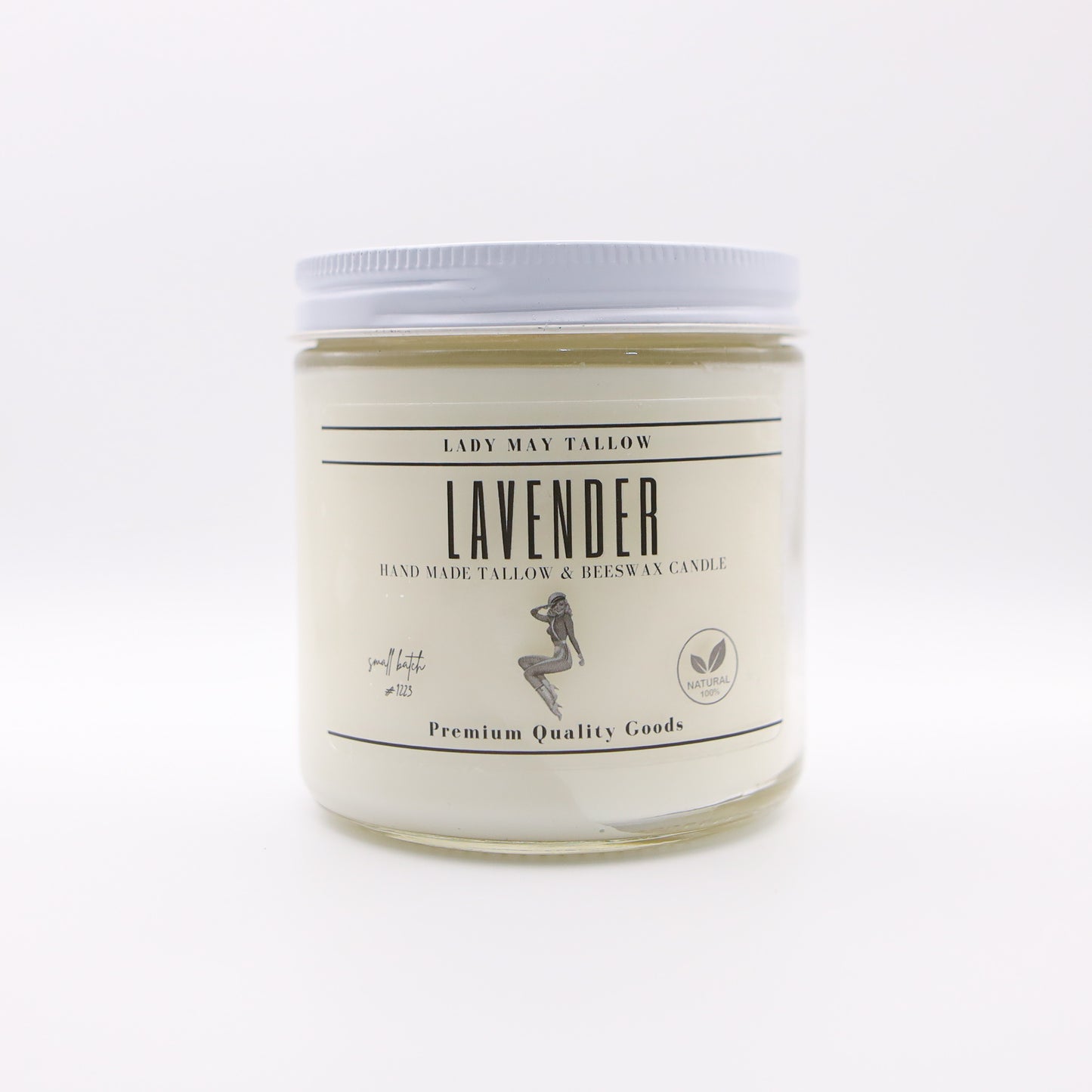 WHITE LABEL Tallow & Beeswax Candle | All Natural, Non-Toxic, Clean Burning