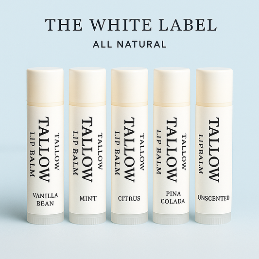 The White Label Tallow Lip Balm | Pure + Natural Hydration