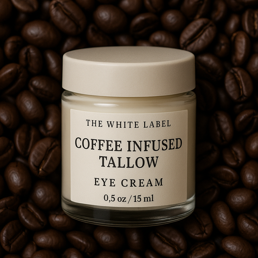 The White Label Tallow Eye Cream – Coffee Infused Caffeine Boosted (2oz)